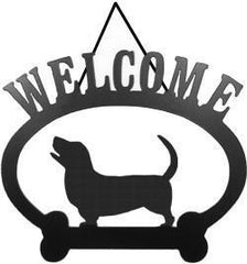 Sweeney Ridge Basset Hound Dog Welcome Sign