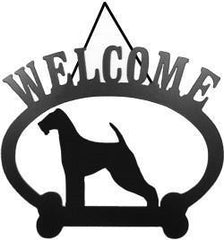 Sweeney Ridge Airedale Welcome Sign