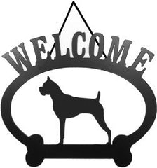 Sweeney Ridge Boxer Welcome Sign