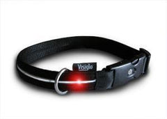 Visiglo Red, White & Blue Illuminated Dog Collar