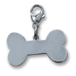 mhound Sterling Silver Dog Bone Dog ID Tag