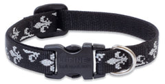 Lupine Silver Charm Small Dog Collar (1/2 Inch)