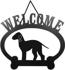 Sweeney Ridge Bedlington Terrier Welcome Sign