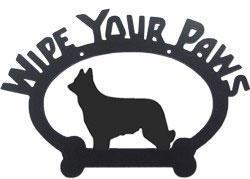 Sweeney Ridge Bouvier des Flanders Wipe Your Paws Sign