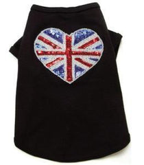 Diva Dog Sequin Encrusted London Calling Dog T-Shirt