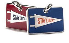Mascot Stay Lucky Brass Dog ID Tag