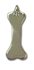 Silver Bones Sterling Silver Vertical Bone Dog ID Tag