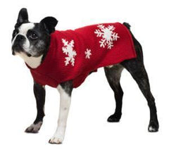 Mascot Red Snowflake Dog Sweater