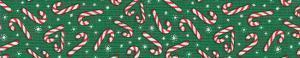 Elmo's Closet Candy Canes & Snowflakes Dog Collar