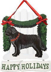 Dandy Designs Newfoundland Happy Holidays Picket Fence Sign