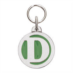 Rockin' Doggie Color Initial Dog Tag - Letter D