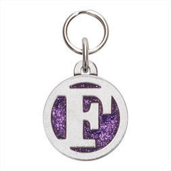 Rockin' Doggie Color Initial Dog Tag - Letter F