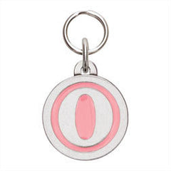Rockin' Doggie Color Initial Dog Tag - Letter O
