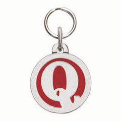 Rockin' Doggie Color Initial Dog Tag - Letter Q