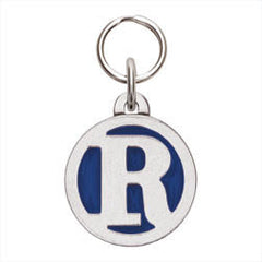 Rockin' Doggie Color Initial Dog Tag - Letter R