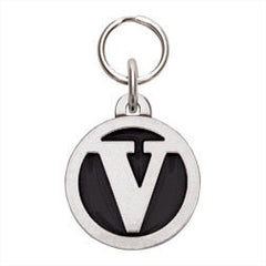 Rockin' Doggie Color Initial Dog Tag - Letter V