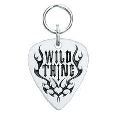 Rockin' Doggie Wild Thing Pewter Guitar Pick Dog Tag