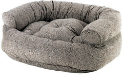 Bowsers Mosaic Slate Microvelvet Double Donut Dog Bed