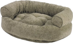 Bowsers Paisley Taupe Microvelvet Double Donut Dog Bed