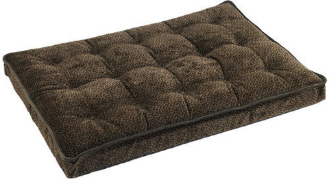 Bowsers Chocolate Bones Microvelvet Luxury Crate Mattress