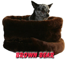 Pet Flys Brown Bear Snuggle Bug Dog Bed & Bag