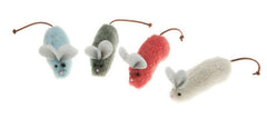 West Paw Eco-Friendly Plush Mouse Cat Toys (4 Pack)