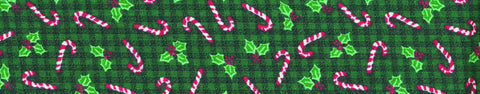 Elmo's Closet Candy Canes Dog Collar
