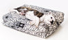 Madison Avenue Mutts Central Park Neutral & Black Dog Bed