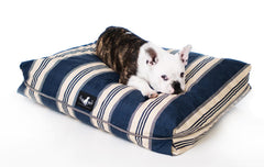 Madison Avenue Mutts Hamptons Blue Stripe Dog Bed
