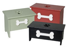 Paw Print Distressed Style Dog Toy Boxes