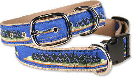 Belted Cow Hopkins Island Dog Collar