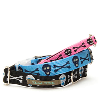 Ella Dish Jolly Rover Skull & Crossbones Dog Collar