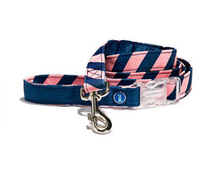 Mascot Old School Repp Pink & Blue Dog Leash