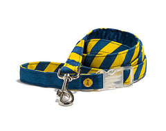Mascot Old School Repp Yellow & Blue Dog Leash