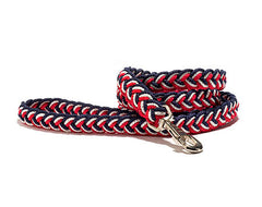 Mascot Sailor's Knot Solids Red/White/Blue Dog Leash