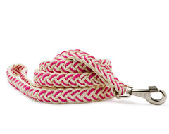 Mascot Sailor's Knot Naturals Pink & Natural Dog Leash