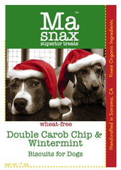 Ma Snax Organic Double Carob Chip & Wintermint Dog Biscuits