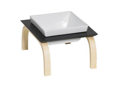 Magemono Single Black Raised Pet Feeder