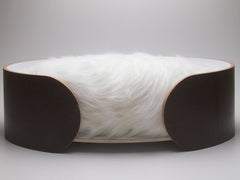 Wowo Wood Veneer Ellipse Pet Lounge