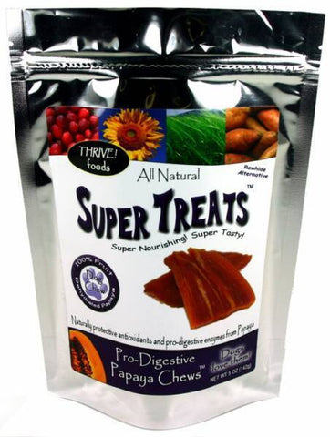 SuperTreats Pro-Digestive Papaya Chews Dog Treats