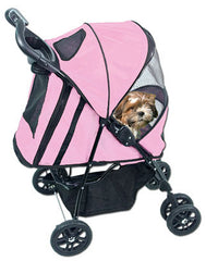 Pet Gear Pink Ice Happy Trails Dog Stroller
