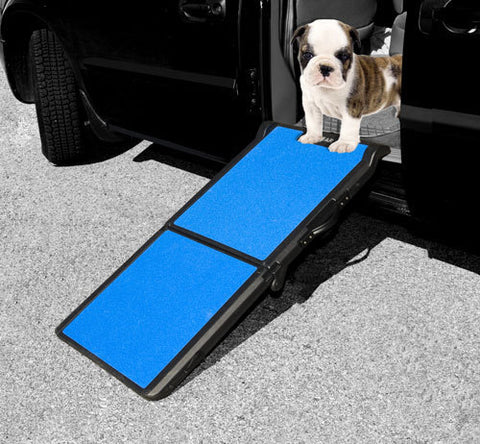Pet Gear Blue Portable Bi-Fold Dog Ramp