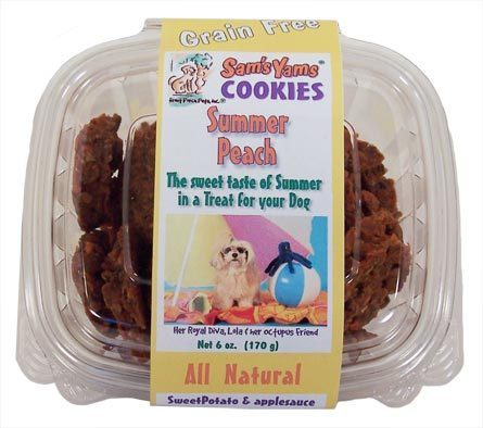 Sams Yams Grain-Free Summer Peach Dog Cookies