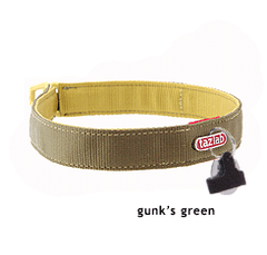 Tazlab Gunk's Green Safe-t-Stretch Dog Collar