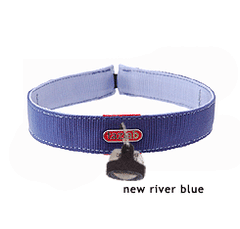 Tazlab New River Blue Safe-t-Stretch Dog Collar
