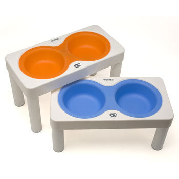 Wetnoz Studio Dual Bowl Elevated Dog Feeder - Large