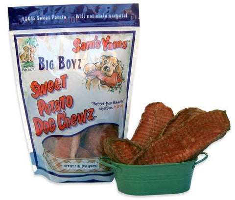 Sams Yams Big Boyz Veggie Rawhide Dog Treats