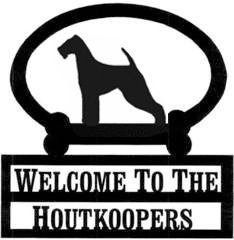 Sweeney Ridge Airedale Custom Welcome Sign