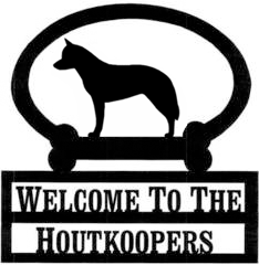 Sweeney Ridge Australian Cattle Dog Custom Welcome Sign