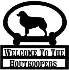 Sweeney Ridge Australian Shepherd Custom Welcome Sign